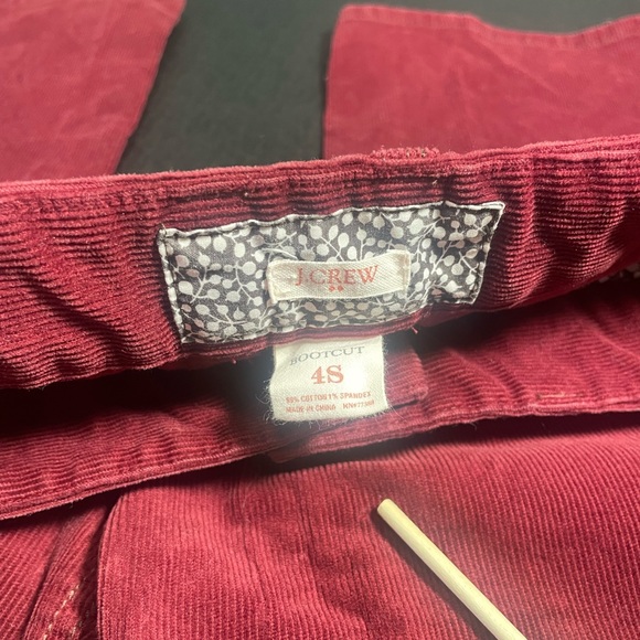 Pristine & Gorgeous J Crew 4 short burgundy cords Rich & stunning color FIRM$$ - Picture 5 of 8